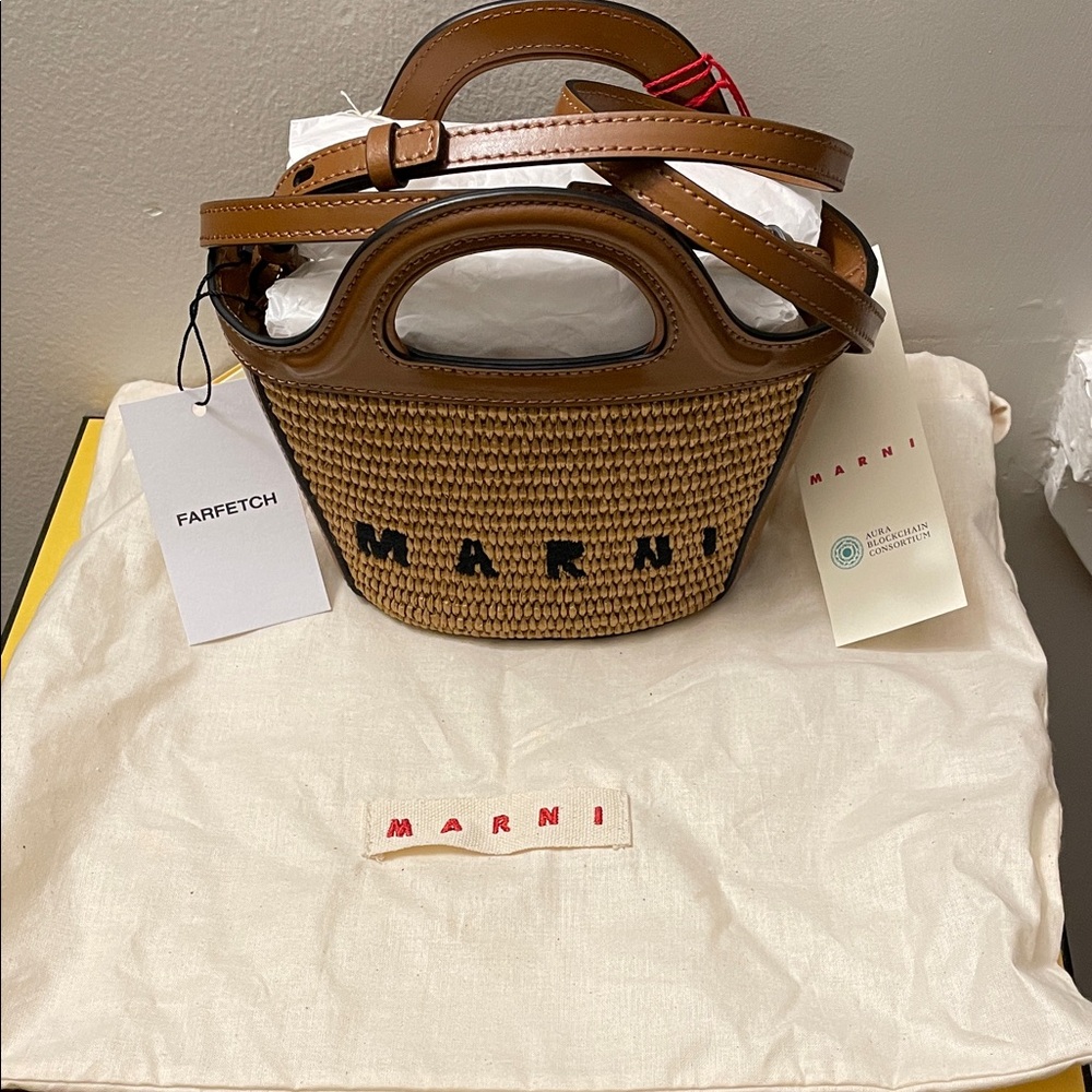 Marni Brown and Tan Mini Bag